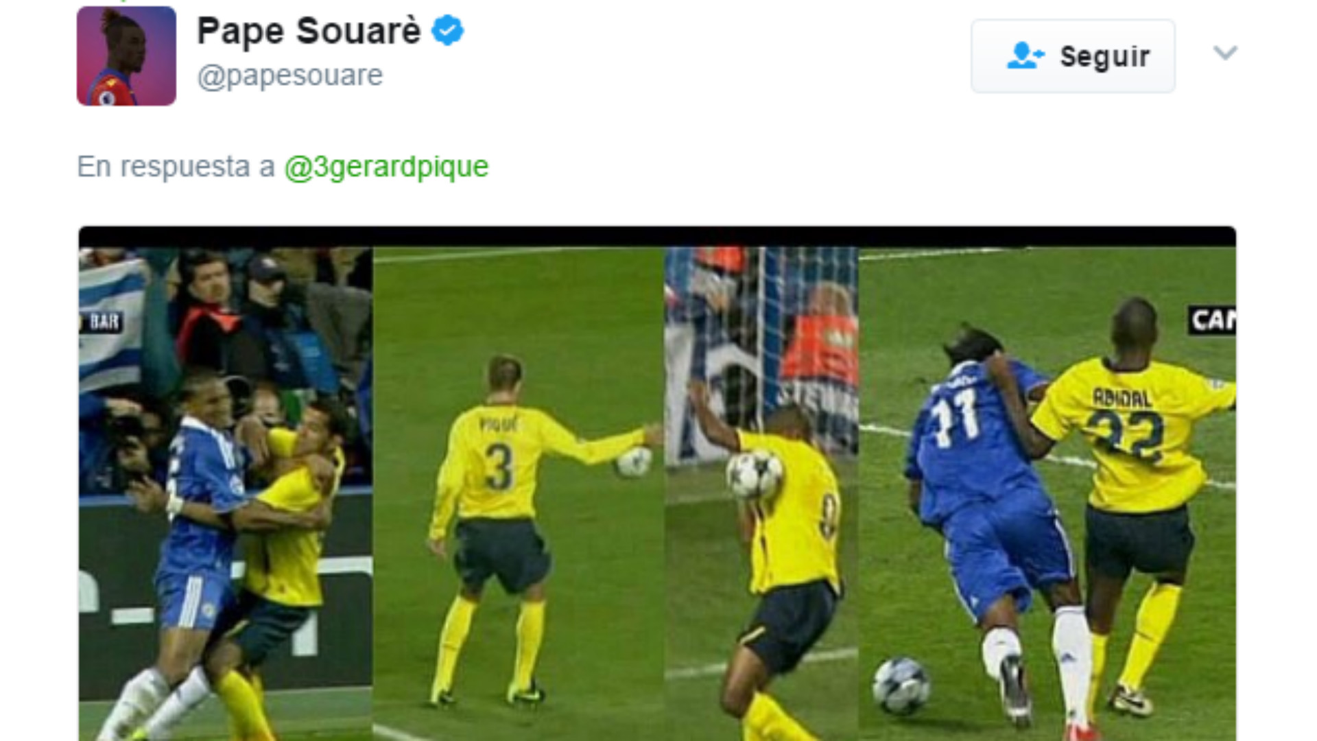 El tuit que deja en ridícula las conspiraciones arbitrales de Piqué.