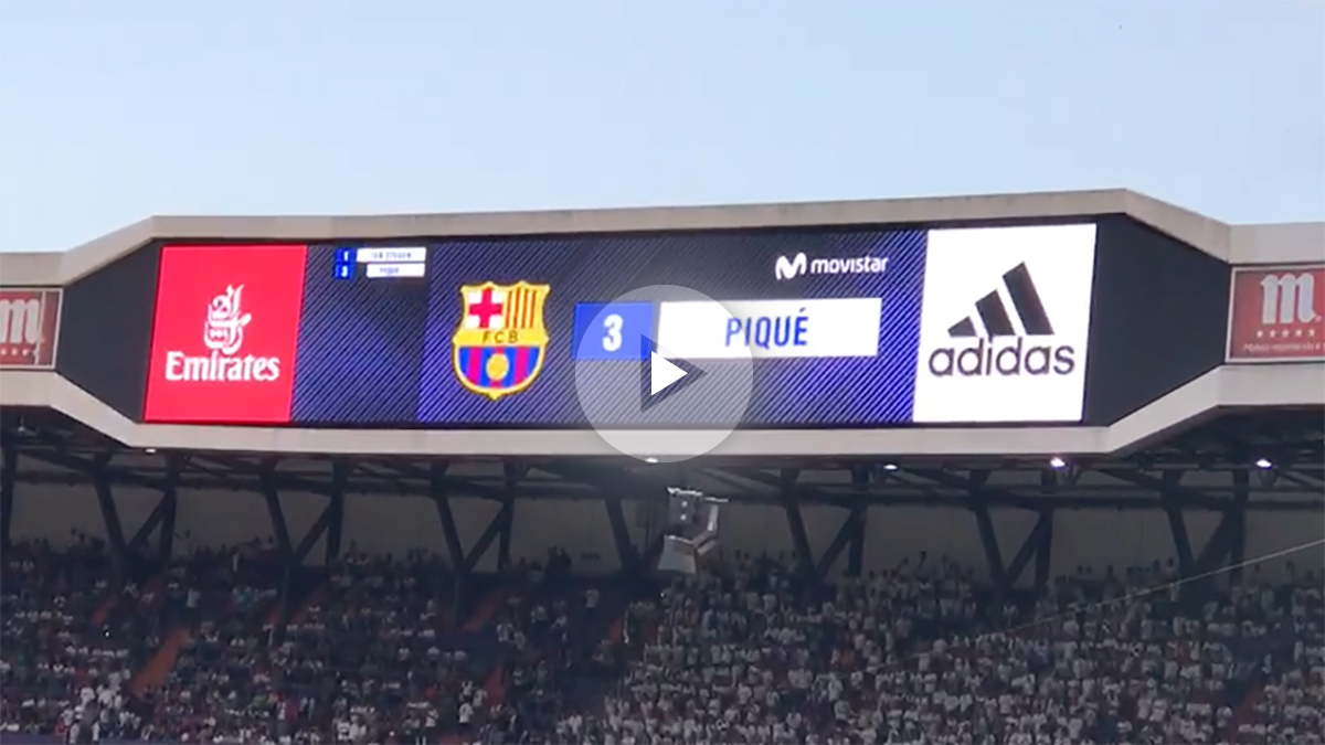 Piqué recibió lo suyo: ¡tremenda pitada del Bernabéu!