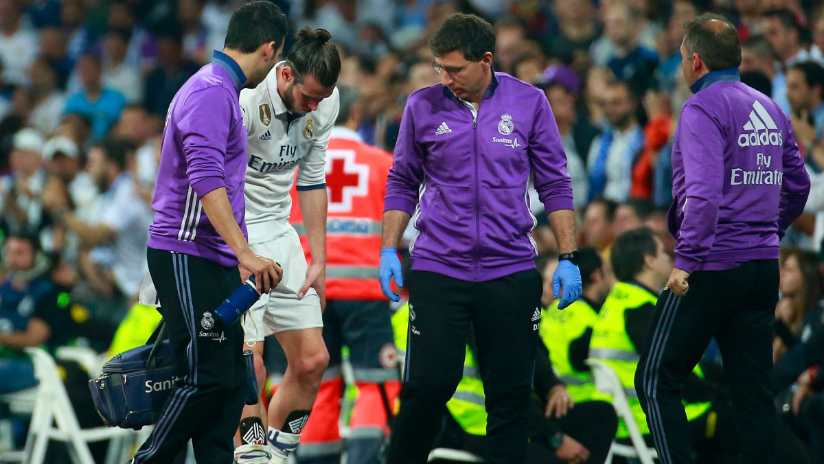 Bale suma 18 lesiones con el Real Madrid. (Getty)