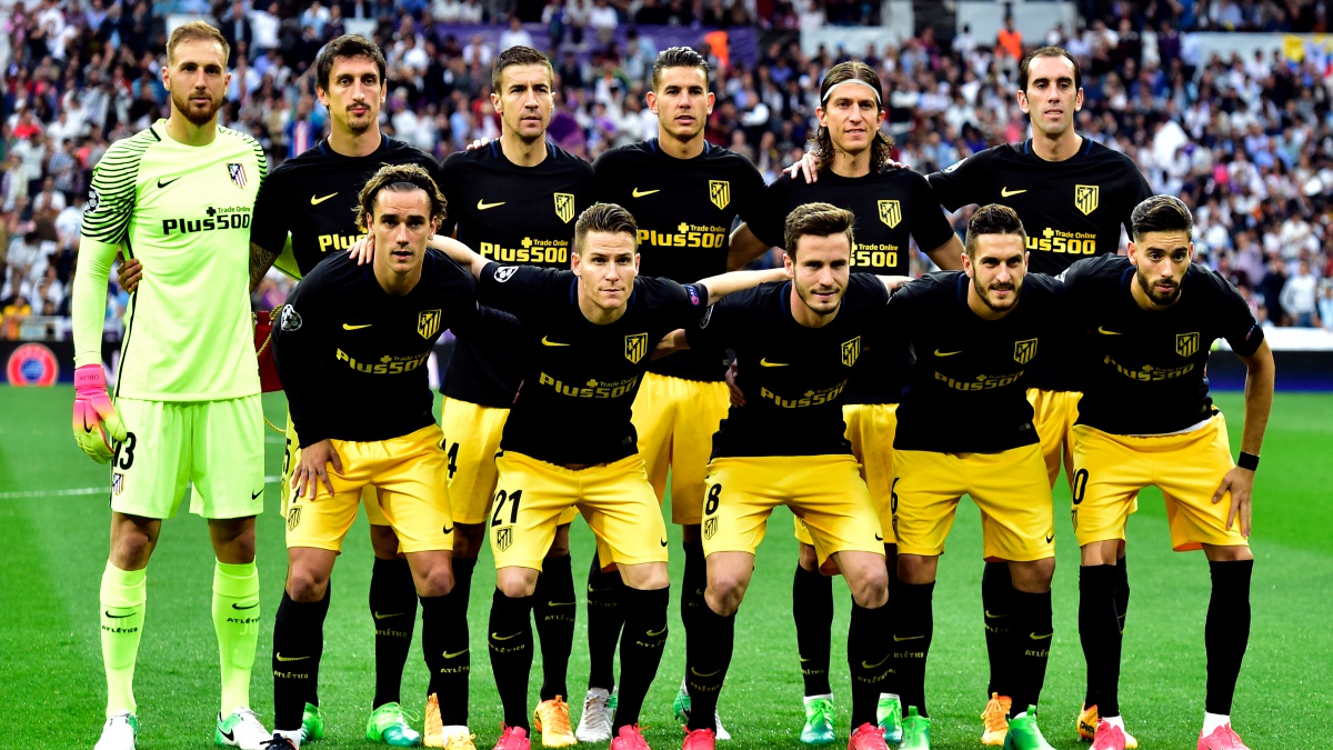 Alineación titular del Atlético frente al Real Madrid