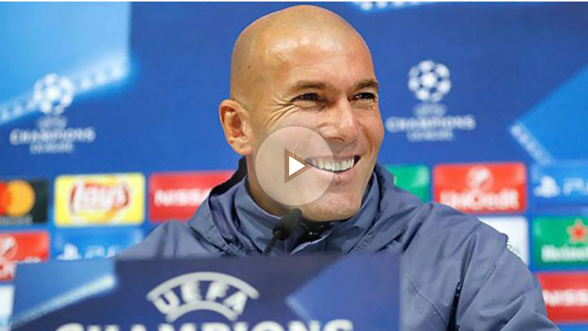 Zidane en rueda de prensa. (Realmadrid.com)