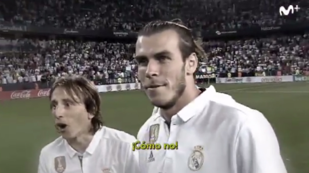 Bale y Modric alucinaron porque no les dieron el trofeo de la Liga
