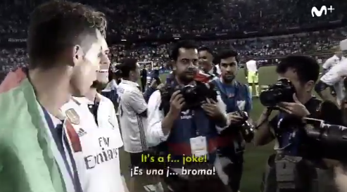 Bale y Modric alucinaron porque no les dieron el trofeo de la Liga