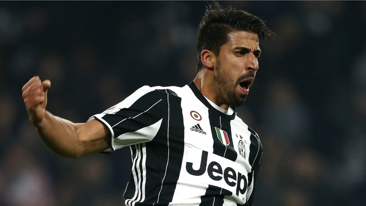 Sami Khedira celebra un gol con la Juventus. (AFP)