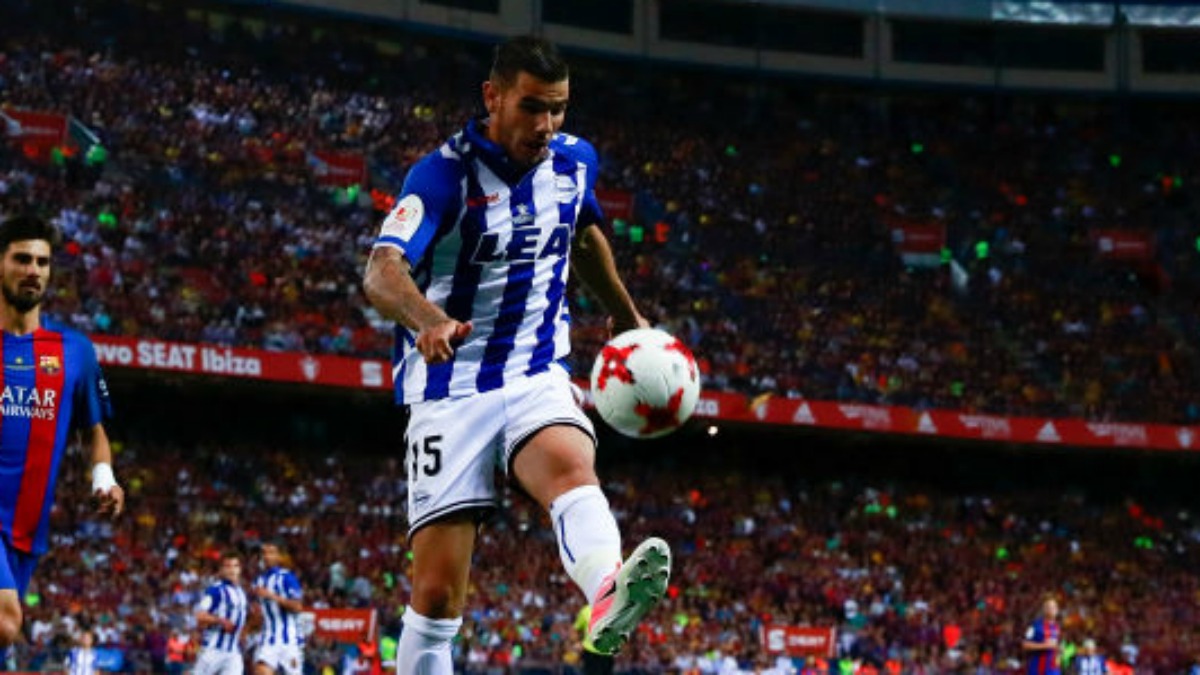 Theo Hernández durante la final de la Copa del Rey. (Getty Images)
