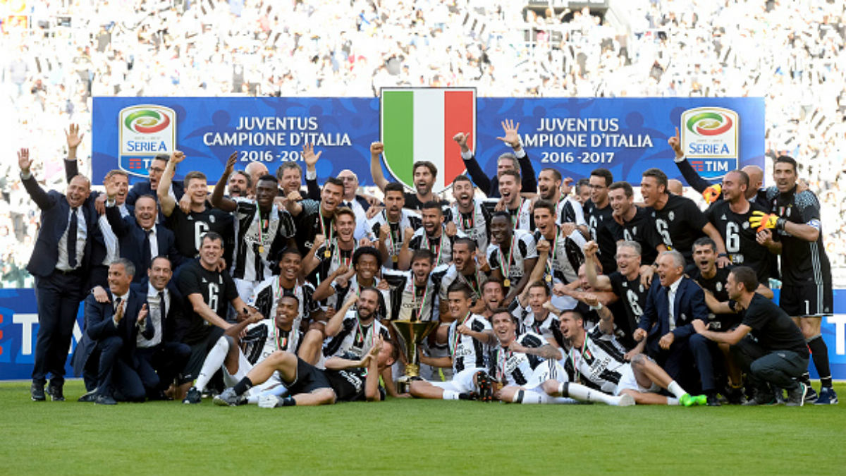 La Juve celebra el título de Liga de la presente campaña (Getty).