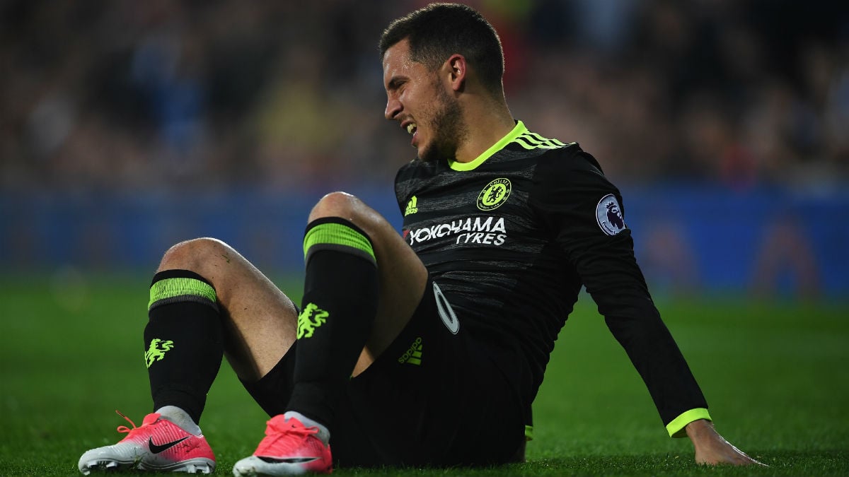 Eden Hazard, en un partido con el Chelsea. (Getty)