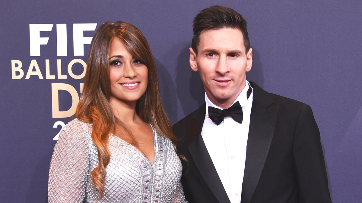 Messi y Antonella, en la gala del Balón de Oro 2016.