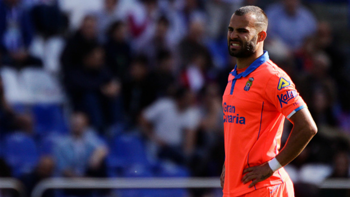 Jesé se lamenta en un partido de Las Palmas de esta temprorada (Getty).