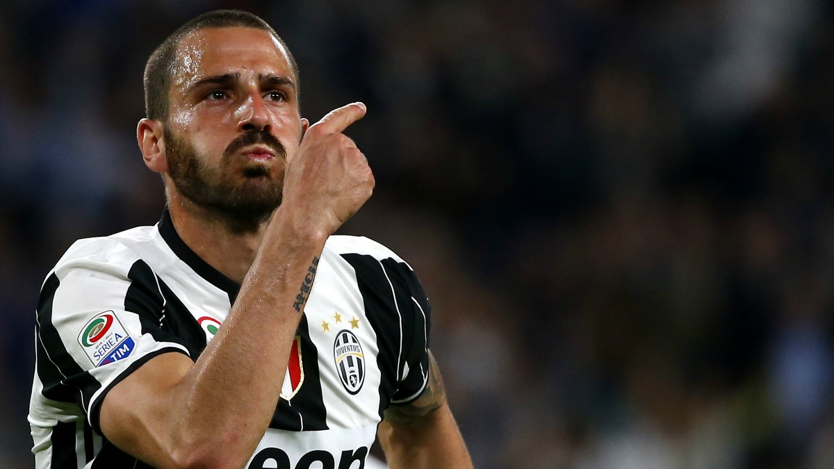 Bonucci celebra un gol con la Juventus. (AFP)
