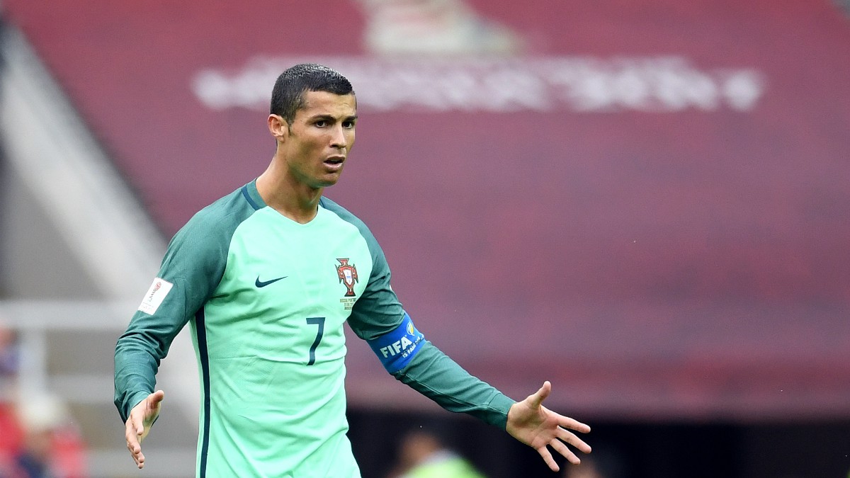 Cristiano Ronaldo, en el partido frente a Rusia. (AFP)