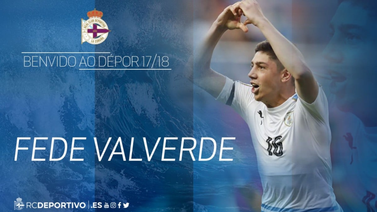 Fede Valverde, nuevo jugador del Deportivo.