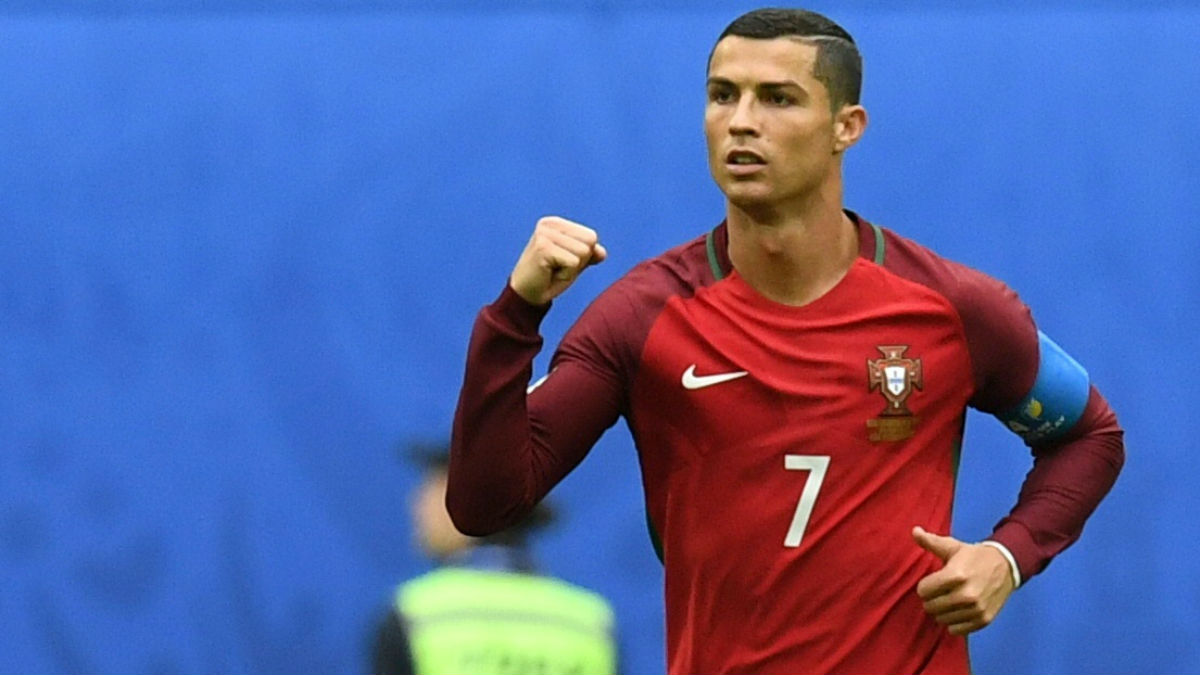 Cristiano Ronaldo celebra su gol ante Nueva Zelanda. (AFP)