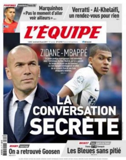 L’Equipe: Zidane le prometió a Mbappé la salida de uno de los miembros de la BBC