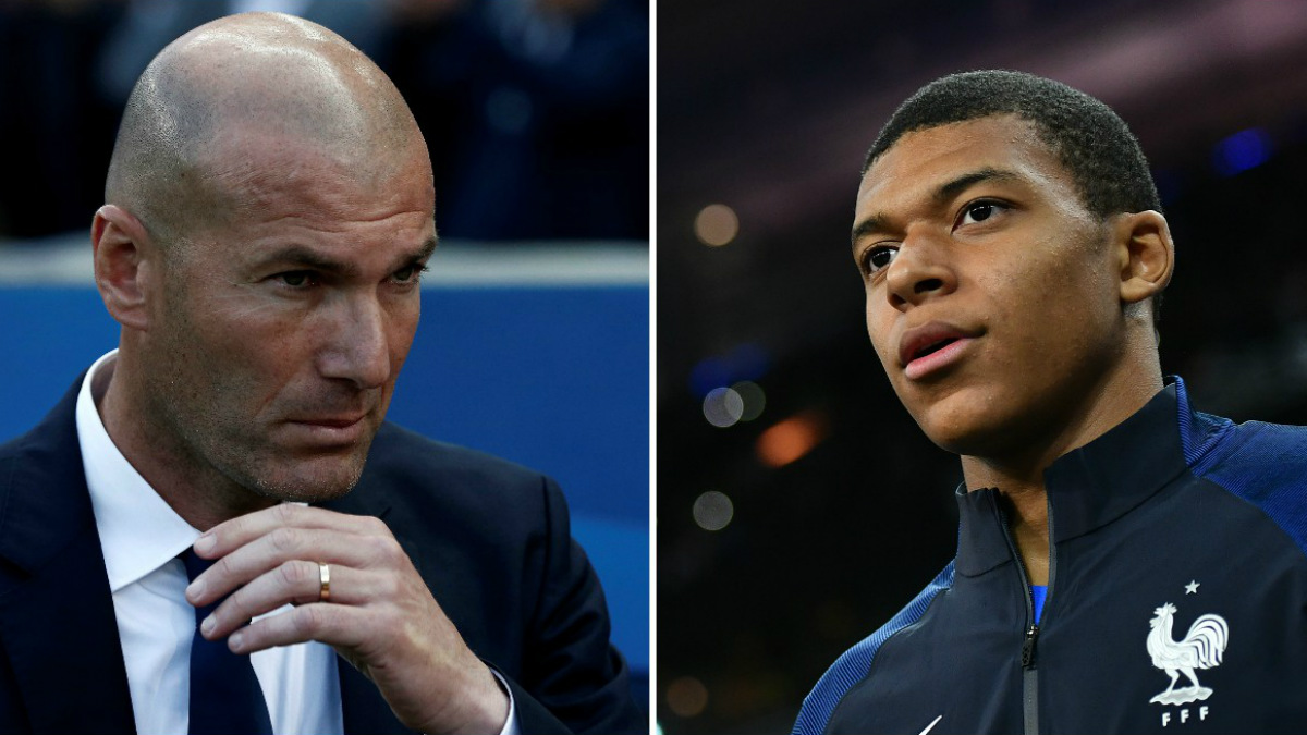 La promesa de Zidane a Mbappé. (Getty)