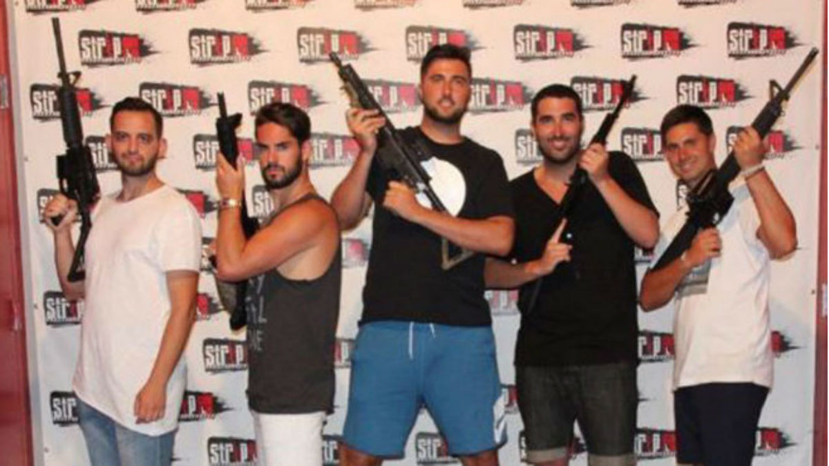 Isco hace prácticas de tiro junto a sus amigos en Las Vegas. (Instagram)