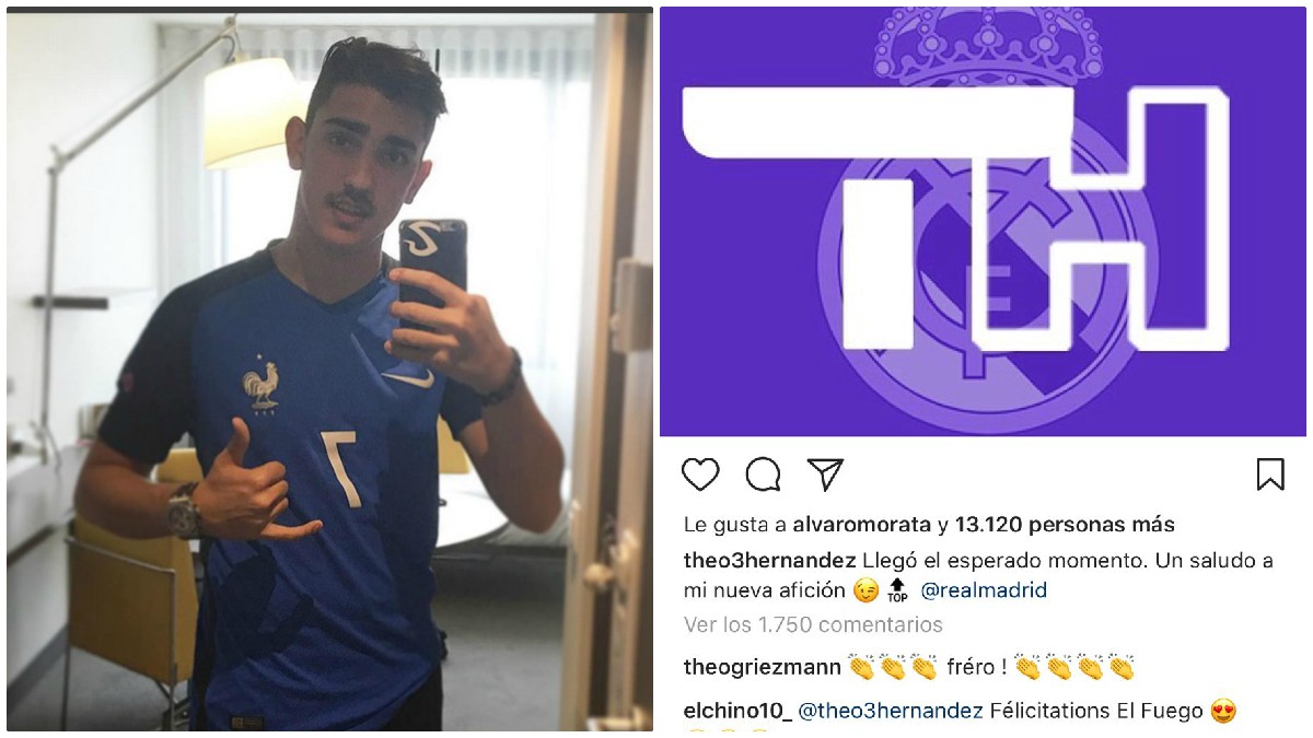 El hermano de Griezmann celebra el fichaje de Theo por el Madrid.