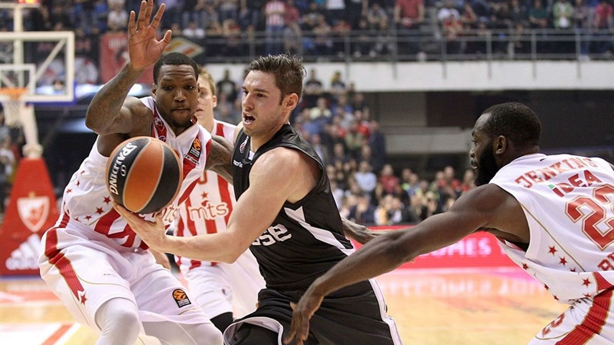 Fabien Causeur, en un partido con el Brose Bamberg.