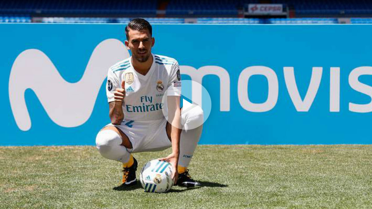 Ceballos se enfundó la camiseta del Real Madrid ante miles de madridistas