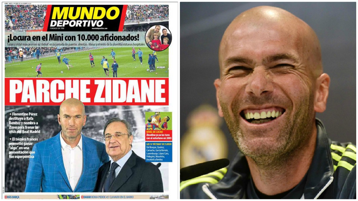 Zinedine Zidane ha dejado retratado a Mundo Deportivo con resultados históricos.