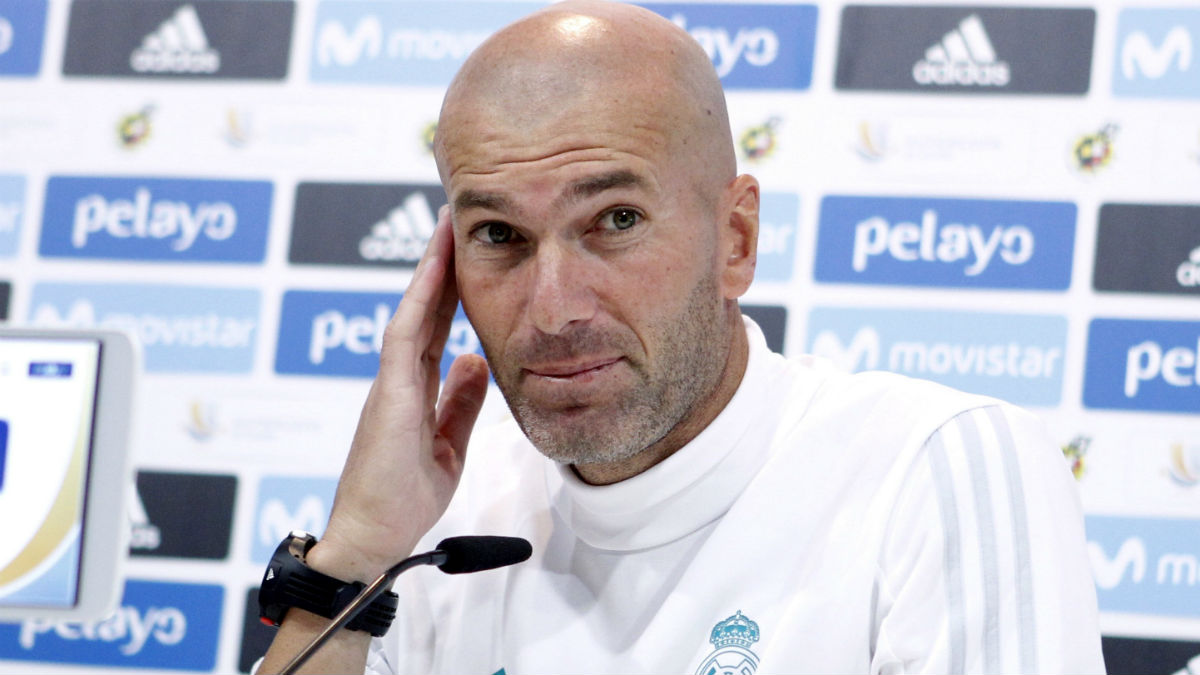 Zidane durante una rueda de prensa. (EFE)