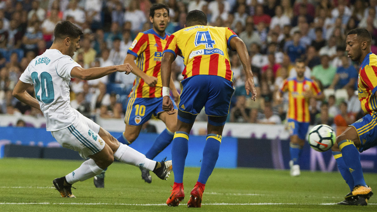 Asensio marca el 1-0 para el Real Madrid. (AFP)
