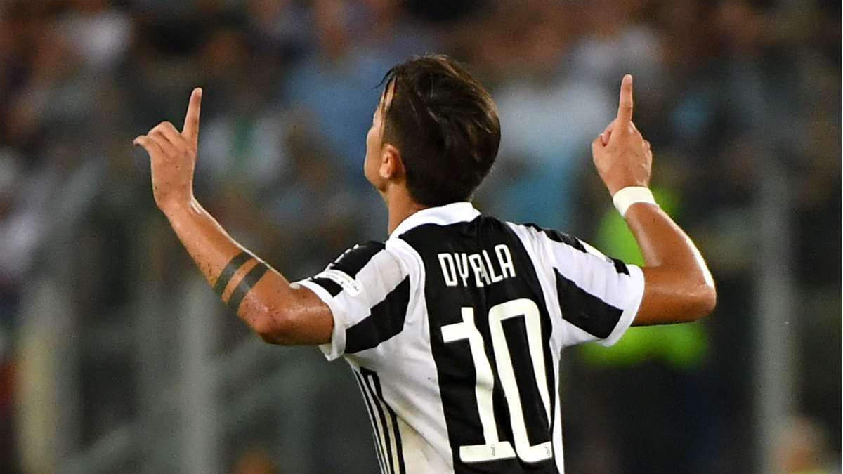 Dybala celebra un gol con la Juventus. (AFP)