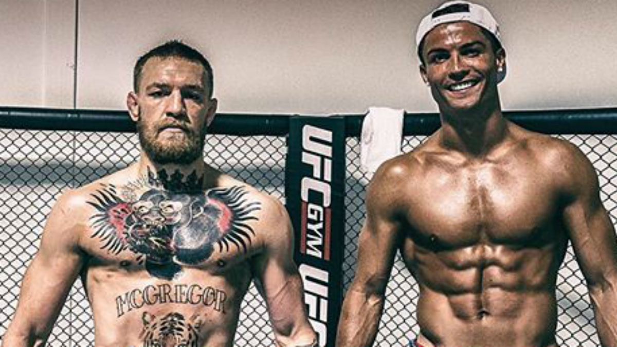 McGregor y Cristiano, juntos en un ring. (Instagram)
