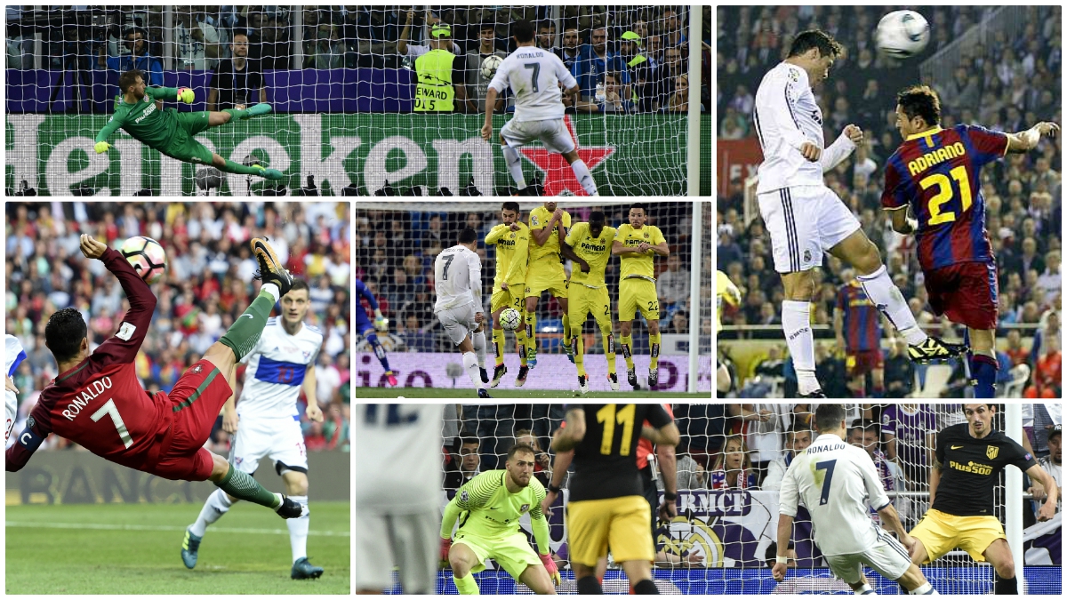 Los distintos goles de Cristiano durante su carrera deportiva. (Fotos: AFP)