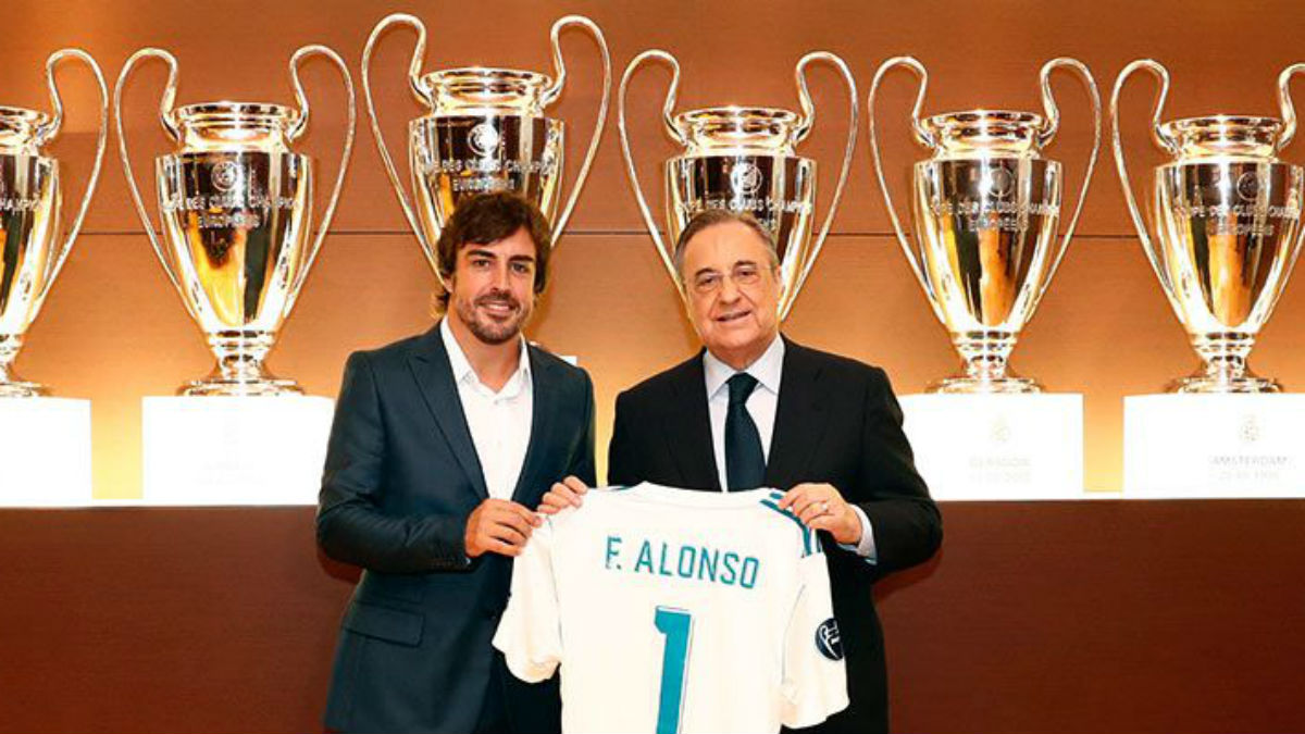 Fernando Alonso y Florentino Pérez.