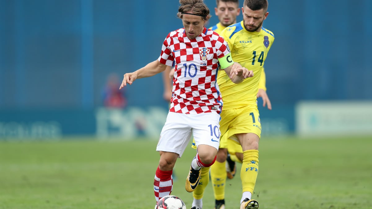 Luka Modric, en un partido con Croacia.