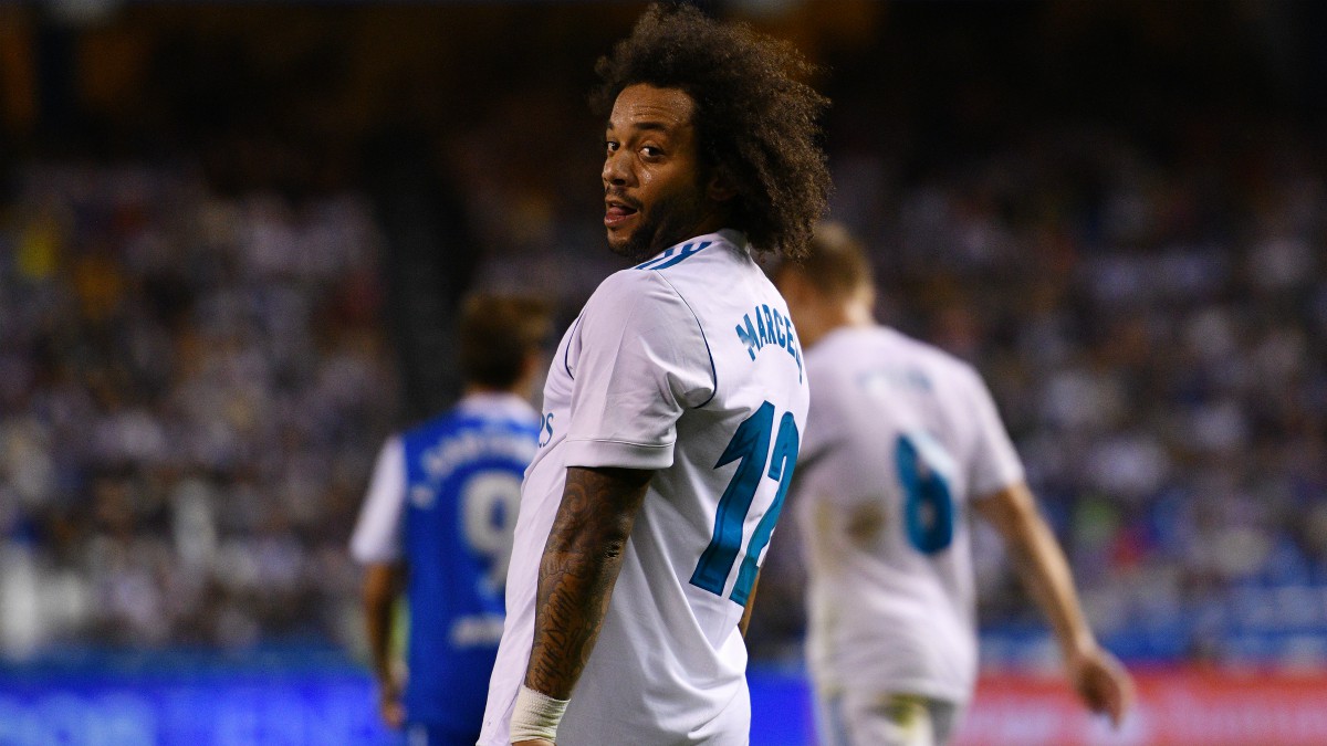 Marcelo, en un partido con el Real Madrid. (Getty)