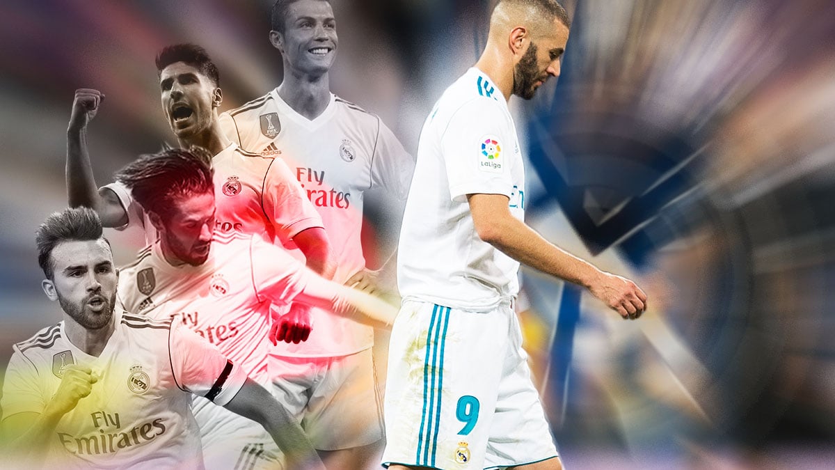 Karim Benzema ha dejado al Real Madrid huérfano de delanteros centro.