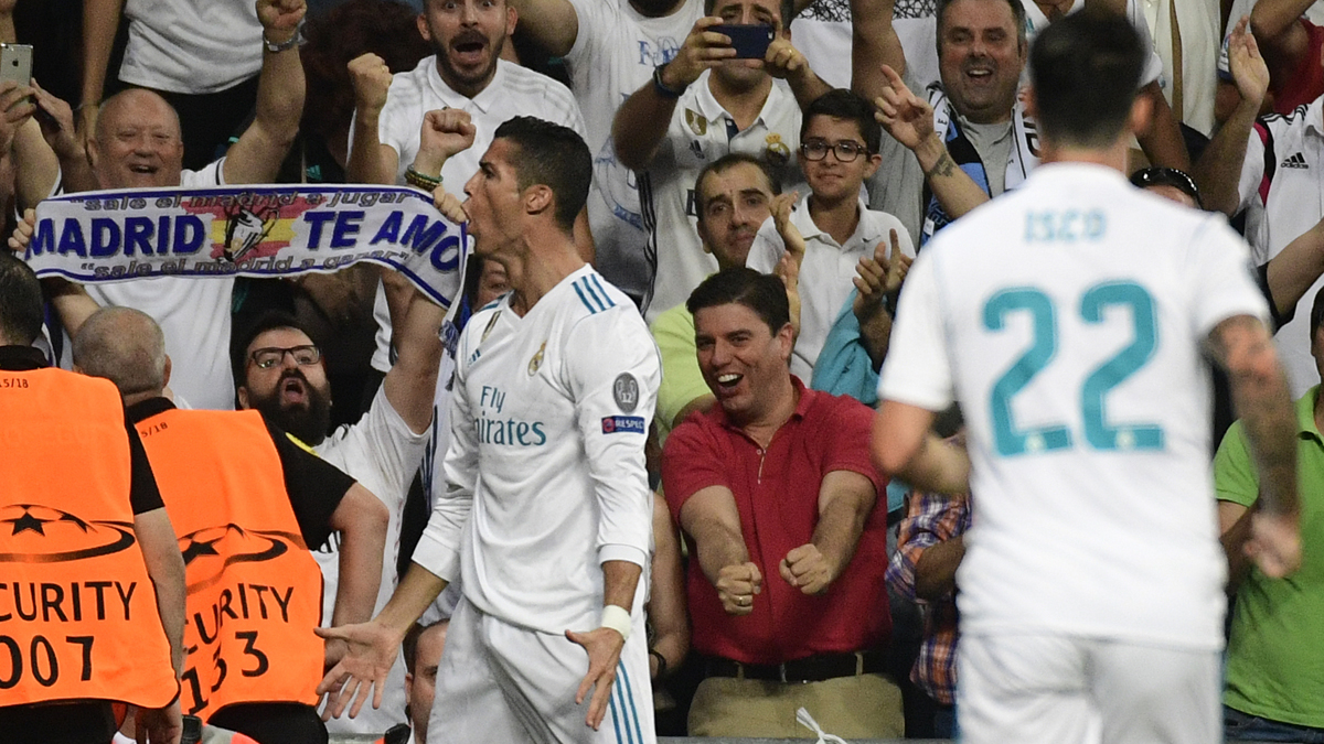 Cristiano Ronaldo, celebrando su gol (AFP).