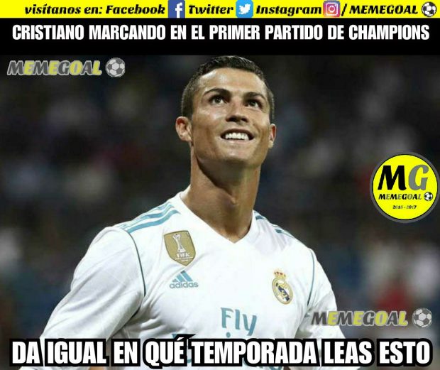 Cristiano Ronaldo, protagonista absoluto de los memes en la victoria frente el Apoel