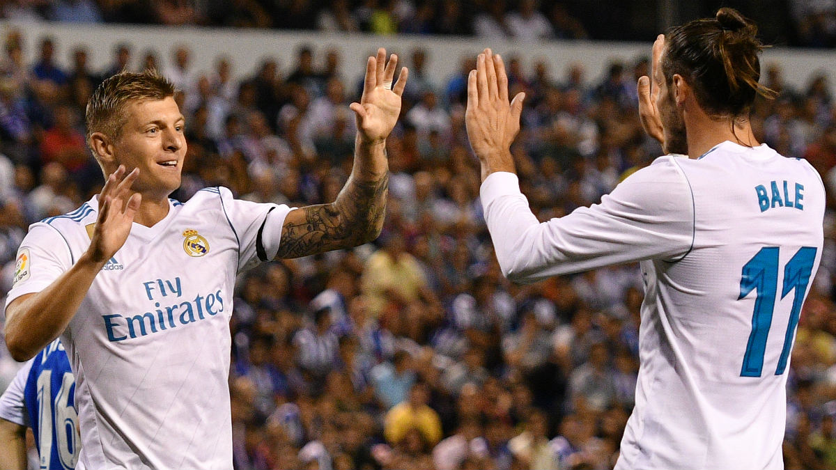 Kroos y Bale celebran un gol. (Getty)