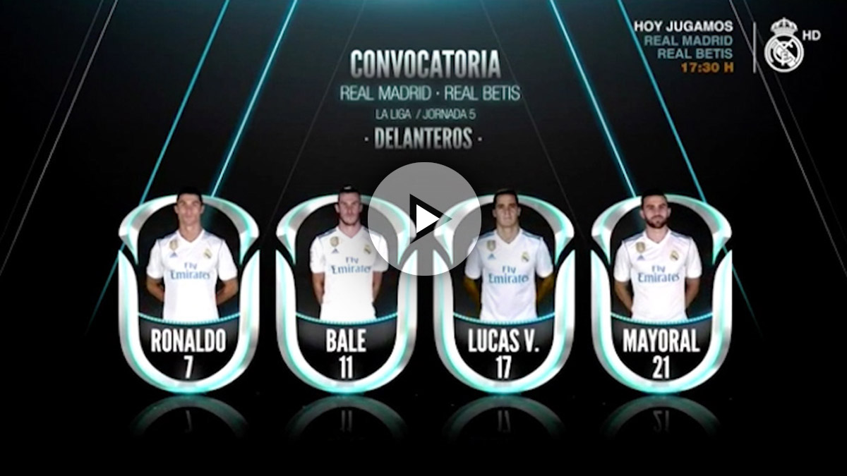 Zidane convoca a 19 jugadores ante el Betis: vuelven Marcelo, Kroos y Cristiano Ronaldo