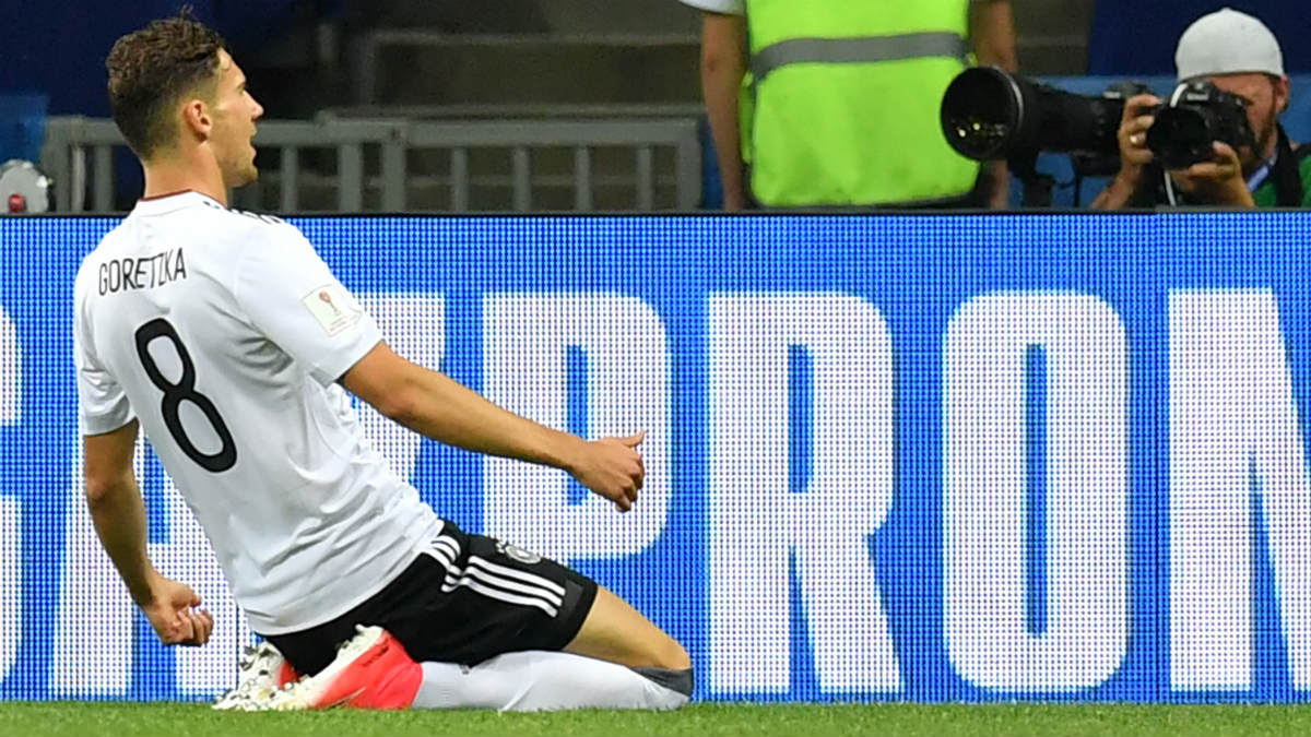 Goretzka celebra un gol con Alemania. (AFP)