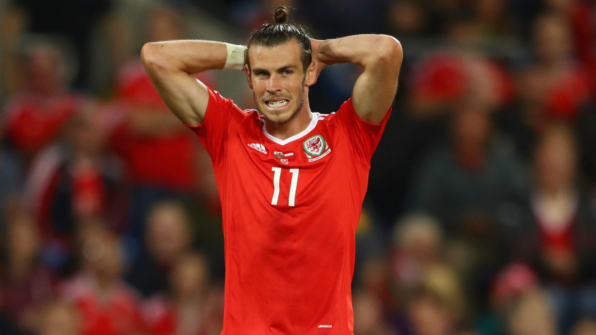 Bale, en un partido con Gales. (Getty)