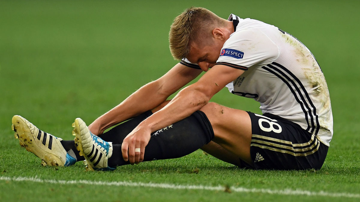 Toni Kroos, en un partido con Alemania. (AFP)