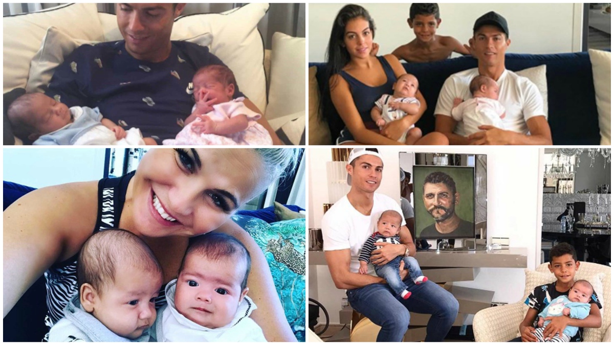 Así han crecido los gemelos de Cristiano Ronaldo en apenas cuatro meses
