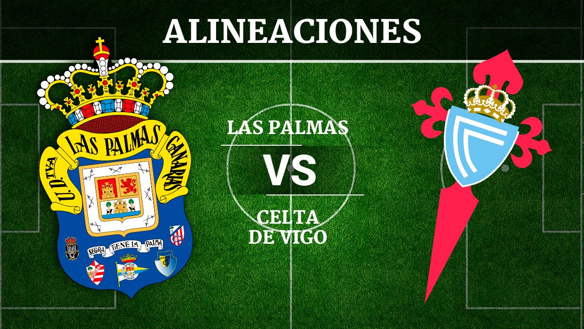 Consulta las posibles alineaciones del UD Las Palmas vs Celta de Vigo.