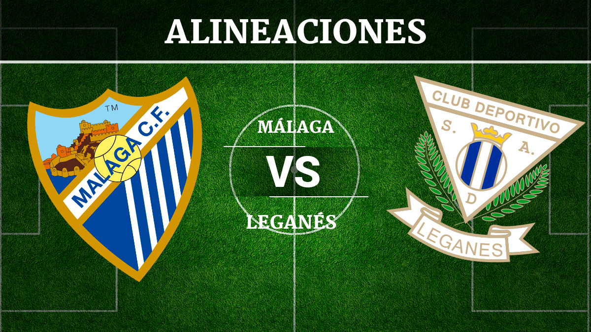 Consulta las posibles alineaciones del Málaga vs Leganés.