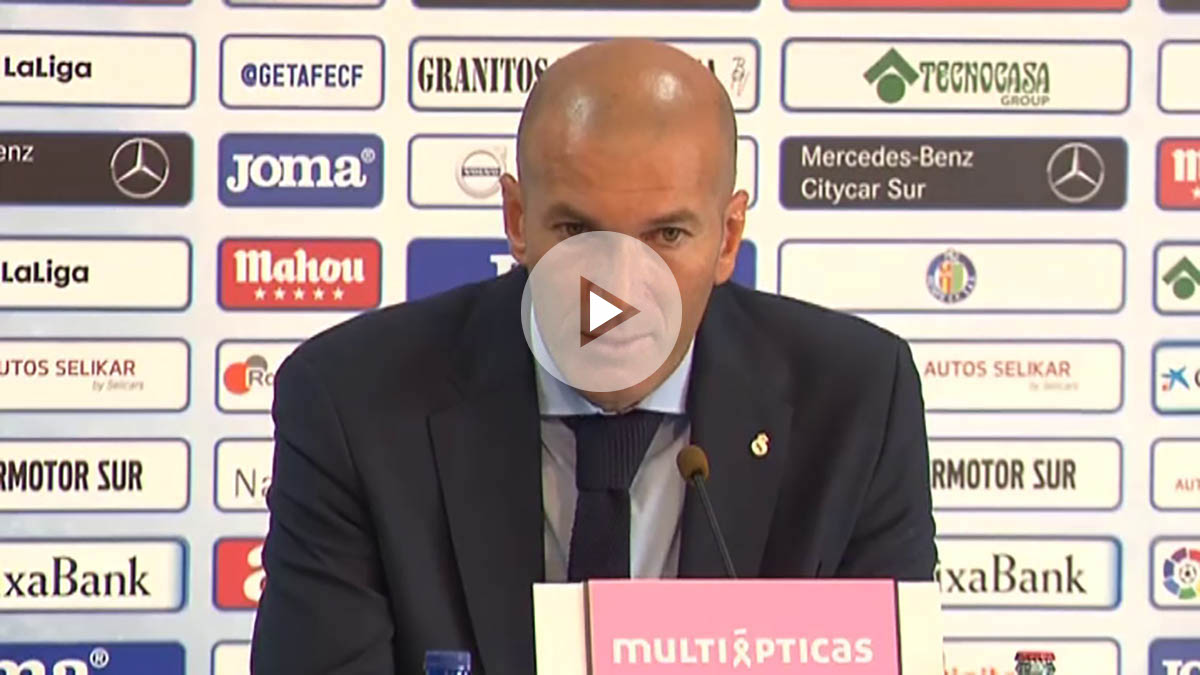 Zidane, en la rueda de prensa posterior al partido.