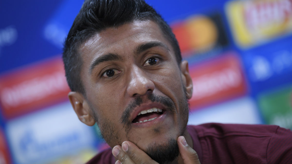 Paulinho, en rueda de prensa. (AFP)