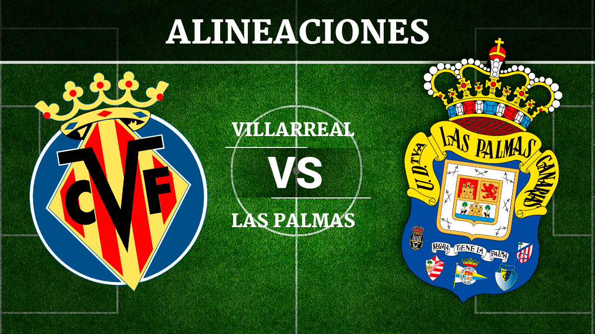 Consulta las posibles alineaciones del Villarreal vs Las Palmas.