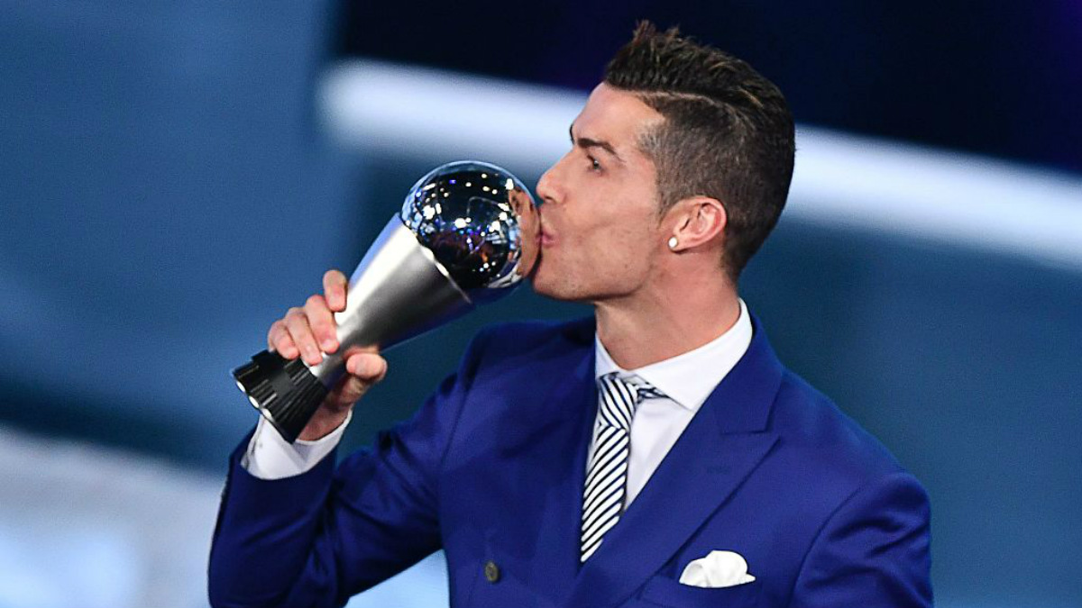 Cristiano Ronaldo vuelve a recibir, por segunda temporada consecutiva, el premio ‘The Best’ (GettyImages).