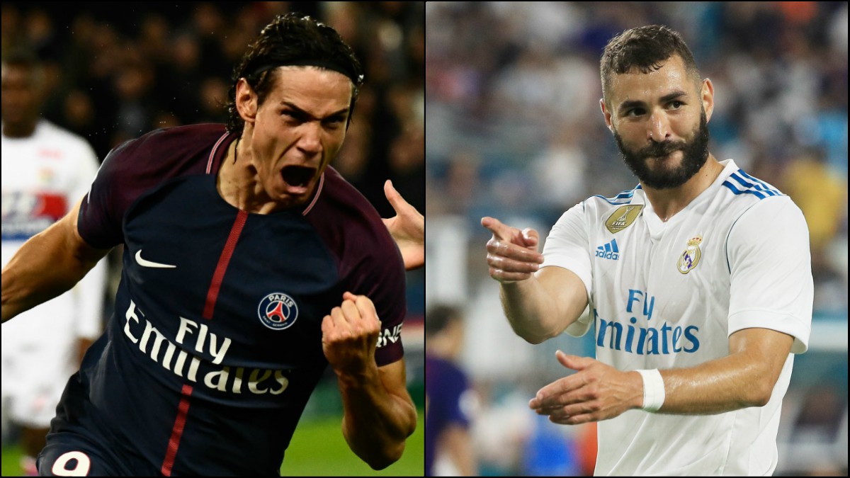 Zidane ha parado el intercambio de Cavani por Benzema en enero.