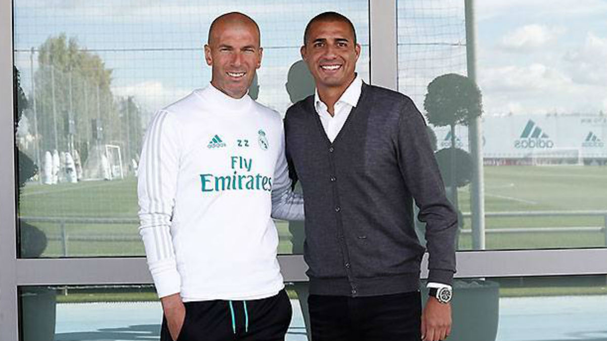 Trezeguet visitó a Zidane en Valdebebas.