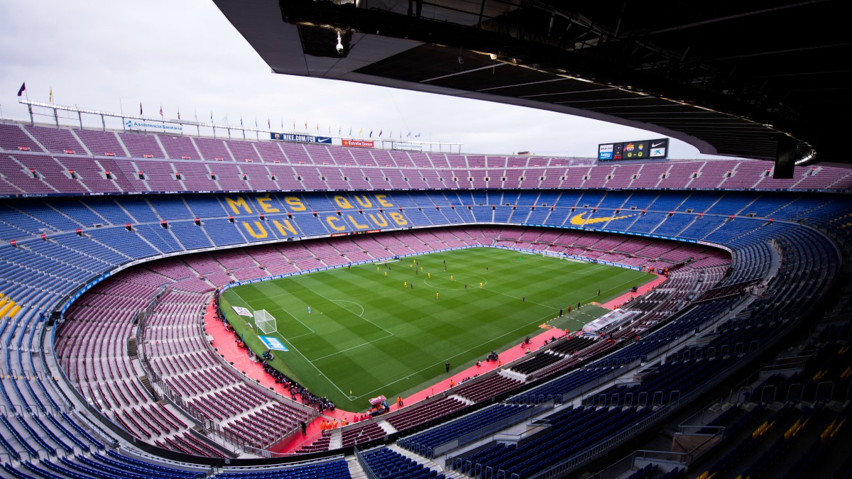 El Camp Nou, antes del Barcelona vs Las Palmas. (Getty)